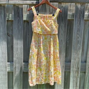 Petal and pup floral crop/skirt set